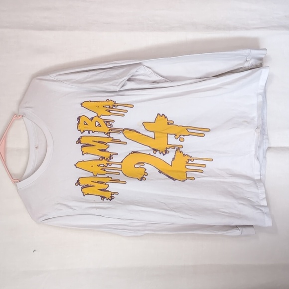 White Long Sleeve Tee Mamba 24 Kobe Bryant Size Small - Picture 1 of 3